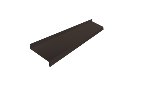 Отлив простой 150 0,45 PE с пленкой RR 32 темно-коричневый (2м)