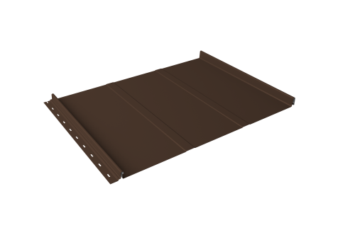 Кликфальц Line Grand Line 0.5 Satin с пленкой на замках RAL 8017 шоколад