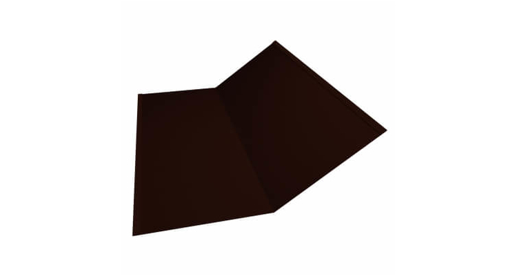 Планка ендовы нижней 300x300 0,5 GreenCoat Pural BT, Matt RR 32 темно-коричневый (2м)