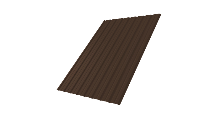 Профнастил С10В 0.5 Satin Мatt RAL 8017 шоколад