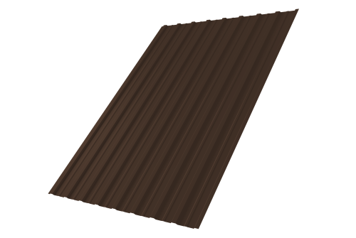 Профнастил С10A 0,4 PE-Double RAL 8017 шоколад