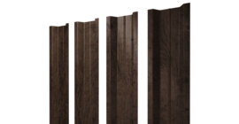 Штакетник П-образный В с прямым резом 0,45 Print Elite Antique Wood TwinColor