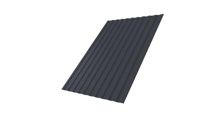 Профнастил С8А 0,5 Satin RAL 7024 мокрый асфальт