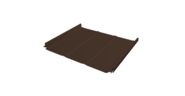 Кликфальц Pro Line Grand Line 0,45 Drap ST с пленкой на замках RAL 8017 шоколад