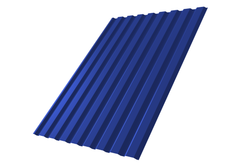 Профнастил С20А 0.45 PE RAL 5002 ультрамариново-синий