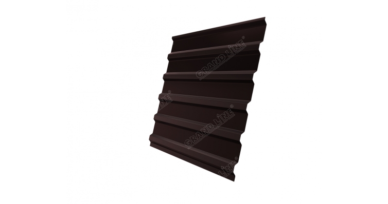 Профнастил С20В GL 0,5 Quarzit RAL 8017 шоколад
