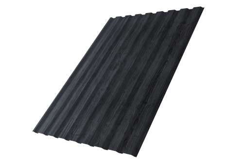 Профнастил С20A 0.45 Print Premium Grey Wood TwinColor