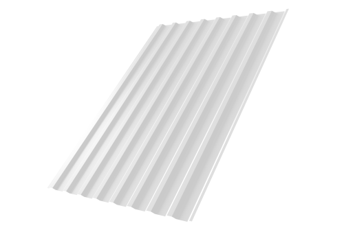 Профнастил С20B 0,45 PE-Double RAL 9003 сигнальный белый