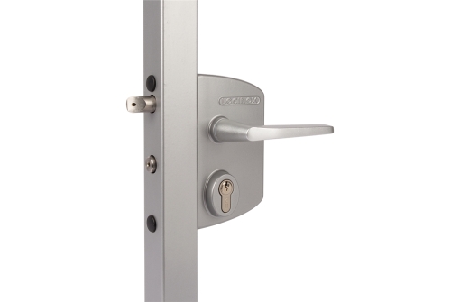 Замок LAKQ 6060 U2L корпус металлический, с ручками из алюминия, зеленый RAL 6005 Blister