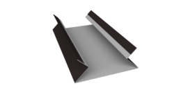 Планка угла внутреннего составная верхняя 0,45 Drap TR RAL 9005 черный (3м)