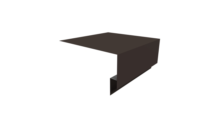 Планка околооконная сложная Экобрус Grand Line 250х75х25 0,5 Satin Matt RR 32 темно-коричневый (2м)