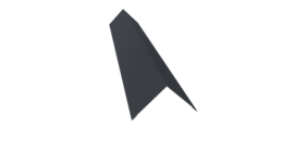 Угол внешний 110х110 0,5 Satin с пленкой RAL 7024 мокрый асфальт (3м)