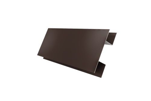 Планка H-образная стыковочная сложная 0,5 Satin Matt RAL 8017 шоколад (3м)
