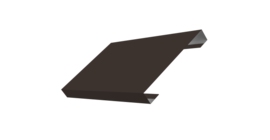 Ламель лицевая 150 забора жалюзи Texas стартовая/финишная для калиток и ворот 0.45 Drap с пленкой RR 32 темно-коричневый