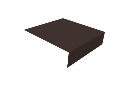 Планка околооконная простая 200х50 0,5 Drap TX RR 32 темно-коричневый (2м)