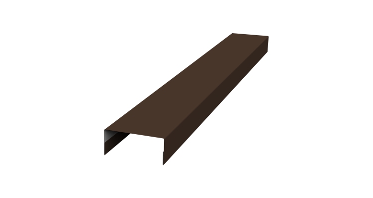 Крышка 30х15 жалюзи Texas 0,5 Drap RAL 8017 шоколад (2,5м)