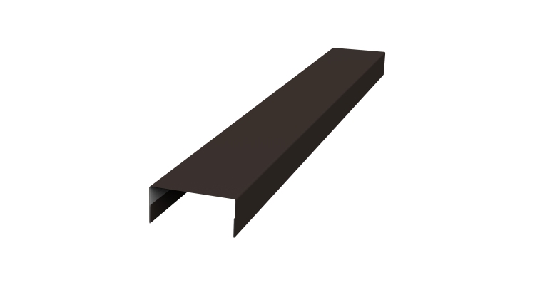 Крышка 30х20 жалюзи Texas 0,45 PE-Double RR 32 темно-коричневый (3м)