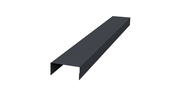 Крышка 30х20 жалюзи Texas 0,5 Atlas X RAL 7024 мокрый асфальт (2,5м)