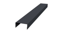 Крышка 45х20 жалюзи Texas 0,5 Drap TX RAL 7024 мокрый асфальт (2,5м)