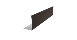 Нащельник 125 Texas 25х35 0,45 PE RR 32 темно-коричневый (L1,5)