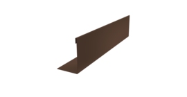 Нащельник 125 Texas 25х35 0,45 Drap-double TX RAL 8017 шоколад (L2,0)