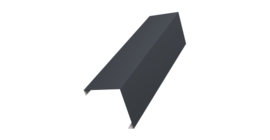 Декоративная накладка на столб универсальная угловая 60х60 для забора жалюзи 0,5 Satin RAL 7024 мокрый асфальт (2,5м)