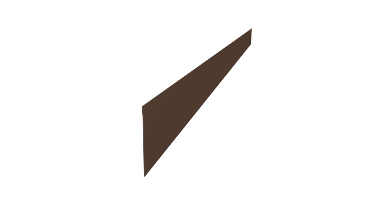 Ламель забора жалюзи Palermo стартовая/финишная для калиток и ворот 0,45 Drap TX RAL 8017 шоколад