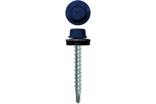 Саморез кровельный Daxmer 4,8х35 RAL 5002 (250) сверло №1